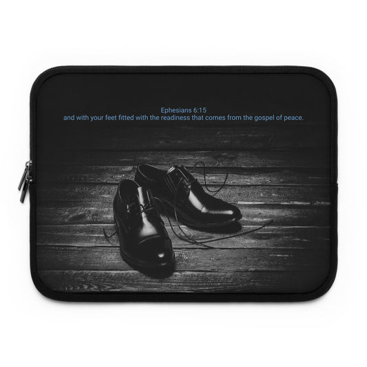 Shoes of the gospel Laptop Sleeve